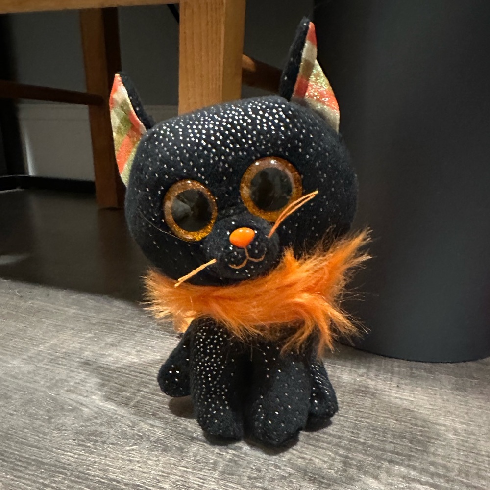 Ty Beanie Boos - MORTICIA the Halloween Cat (6 Inch) 2022 Plush Toy